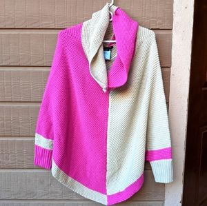 BCBGeneration tan/pink batwing ponch